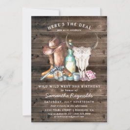 Invitación Wild West Cowboy Birthday Party