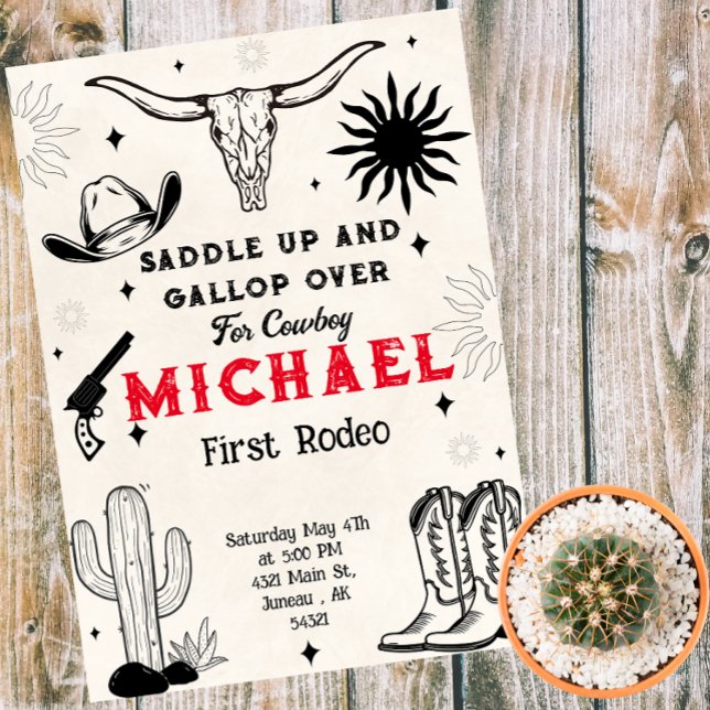 Invitación Wild West Cowboy Country (Subido por el creador)