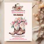 Invitación Wild West Cowgirl Country Western Birthday Party<br><div class="desc">Ensillar para una fiesta de cumpleaños occidental en el salvaje país de las vacas occidentales con nuestra invitación. Esto no es sólo una invitación; es tu boleto a un hotel lleno de encanto de vaquera y vibraciones occidentales. Ya sea que estés invitando a amigos y familiares a tu fiesta de...</div>