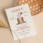 Invitación Wild West Cowgirl Country Western Birthday Party<br><div class="desc">Invitación a la fiesta de cumpleaños occidental de la Wild West Cowgirl Country. ¿Arrojando a un fiesta occidental? ¡Esta invitación es perfecta para la fiesta de cumpleaños de su hijo con temática de vaquera! Puede cambiar el tipo de letra, el color del texto y el tamaño haciendo clic en "Tocar...</div>