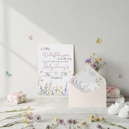 Invitación Wildflower Baby shower invitation