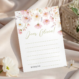 Invitación Wildflower Birthday Time Capsule Card