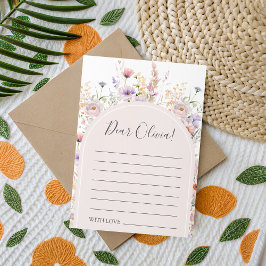 Invitación Wildflower Birthday Time Capsule Card