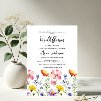 Invitación Wildflower Bloom Baby Shower