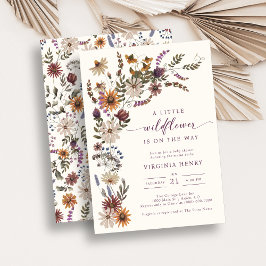 Invitación Wildflower Boho Baby Shower