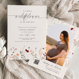 Invitación Wildflower Boho Baby Shower Greenery
