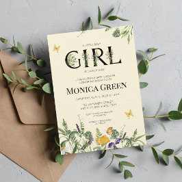 Invitación Wildflower Boho Chica Baby Shower