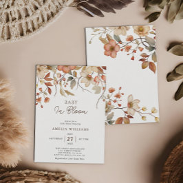 Invitación Wildflower Boho Floral Baby Shower