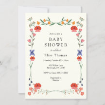 Wildflower Botanic Garden Baby Shower