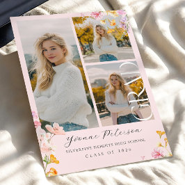 Invitación Wildflower & Bow Graduation Invitation