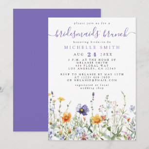 Invitación Wildflower Bridesmaids Brunch