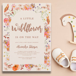 Invitación Wildflower Fall Baby Shower