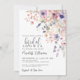 Invitación Wildflower Floral Bridal Shower