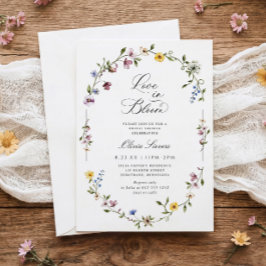Invitación Wildflower Floral Love in Bloom Bridal Shower