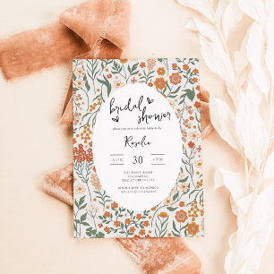 Invitación Wildflower Garden Fiesta Bridal Shower
