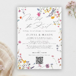 Invitación Wildflower Garden Modern Chic Wedding Announcement
