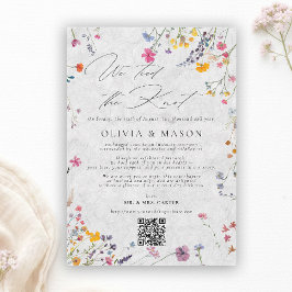 Invitación Wildflower Garden Modern Wedding Announcement