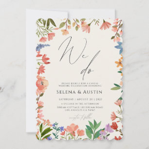 Invitación Wildflower Handscript que hacemos boda