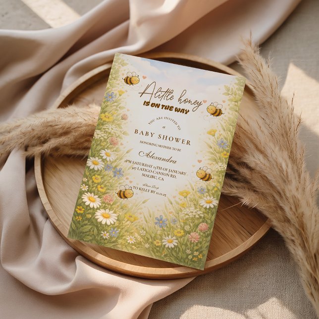 Invitación Wildflower Honey Meadow Baby Shower (Subido por el creador)