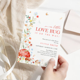 Invitación Wildflower Little Love Bug Baby Shower