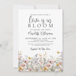 Invitación Wildflower Love Is In Bloom Bridal Shower