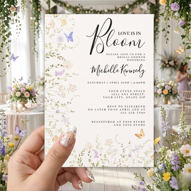 Invitación Wildflower Love Is In Bloom Bridal Shower  (Subido por el creador)