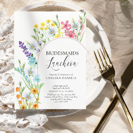 Invitación Wildflower Meadow Arch Bridesmaids Luncheon