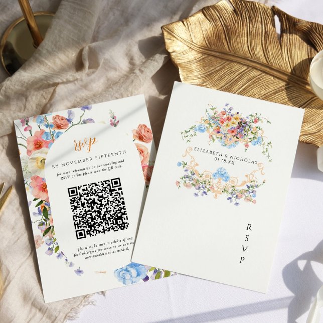 Invitación Wildflower Meadow | Escudo Boda floral RSVP (Subido por el creador)