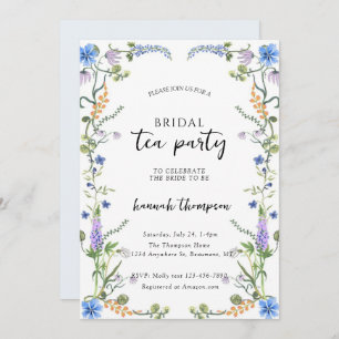 Invitación Wildflower Tea Bridal Shower