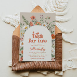 Invitación Wildflower Tea Fiesta Baby Shower