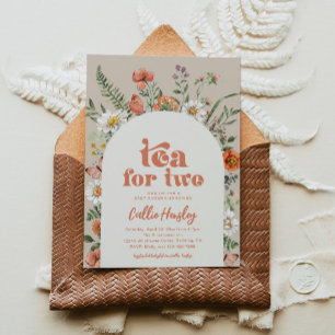 Invitación Wildflower Tea Fiesta Baby Shower