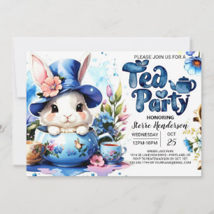 Invitación Wildflower Tea Fiesta Boy Baby Shower