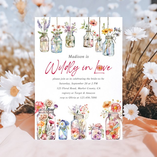 Invitación Wildflower Watercolor Bridal Shower (Subido por el creador)
