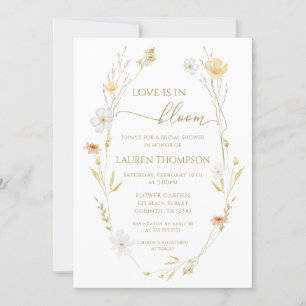 Invitación Wildflowers Love is in bloom Bridal Shower 