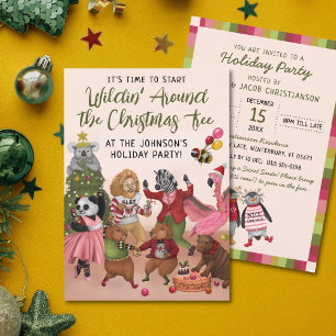 Invitación Wildin' en torno a la fiesta navideña