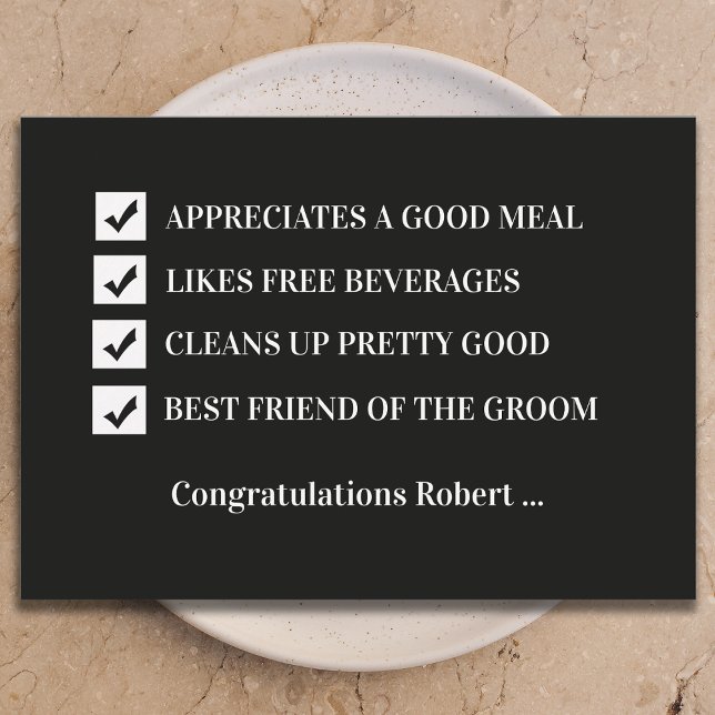 Invitación Will You Be My Best Man Funny Digital Card (Subido por el creador)