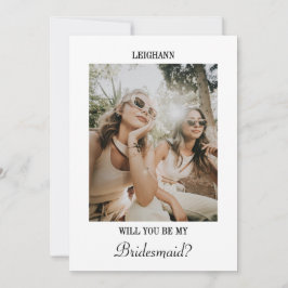 Invitación Will You Be My Bridesmaid Bridesmaid Proposal Card