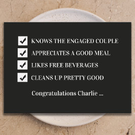 Invitación Will You Be My Groomsman Funny Digital Card