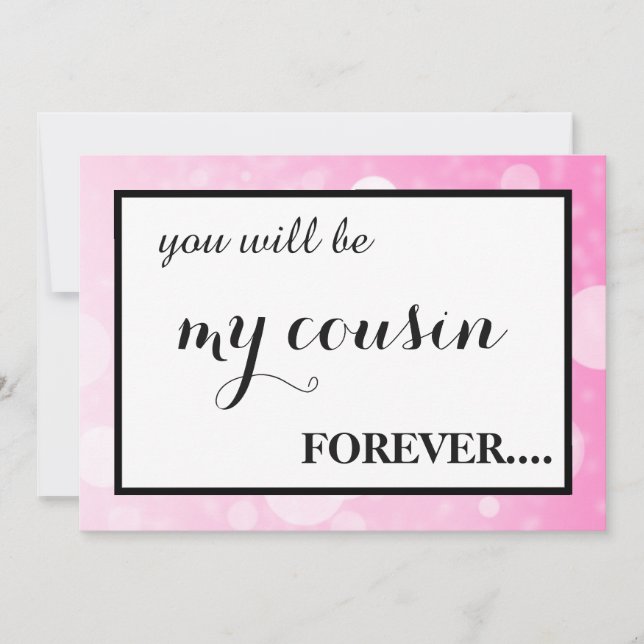 Invitación Will you be my junior bridesmaid? invitation (Anverso)