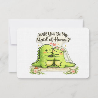 Invitación Will you be my maid of honor bridal party proposal