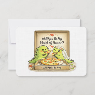 Invitación Will you be my maid of honor bridal party proposal