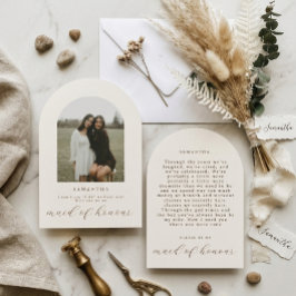 Invitación Will You Be My Maid Of Honour Photo Proposal Card