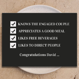 Invitación Will You Be My Usher Funny Digital Invitation Card