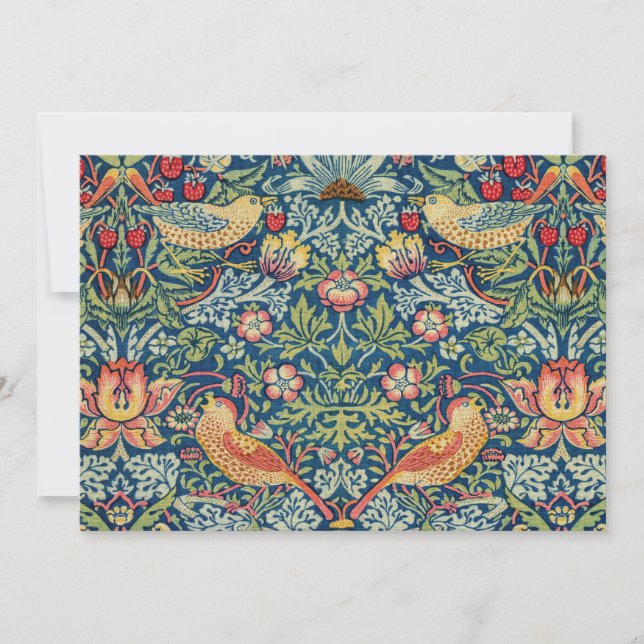 Invitación William Morris - Ladrón de fresas (Anverso)