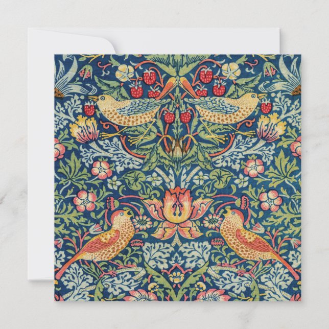 Invitación William Morris - Ladrón de fresas (Anverso)