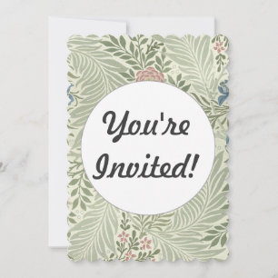 Invitación William Morris Larkspur Fondo de escritorio Floral