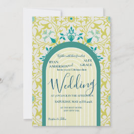 Invitación William Morris Vine Art Nouveau