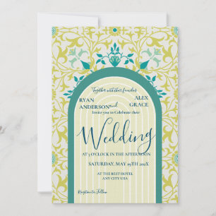 Invitación William Morris Vine Art Nouveau