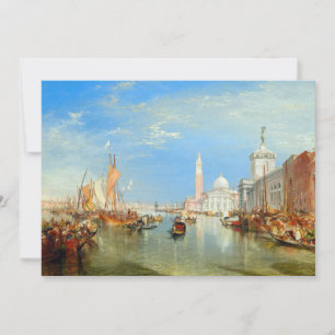 Invitación William Turner - Venecia, La Dogana y San Giorgio