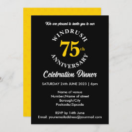 Invitación Windrush, 75° aniversario